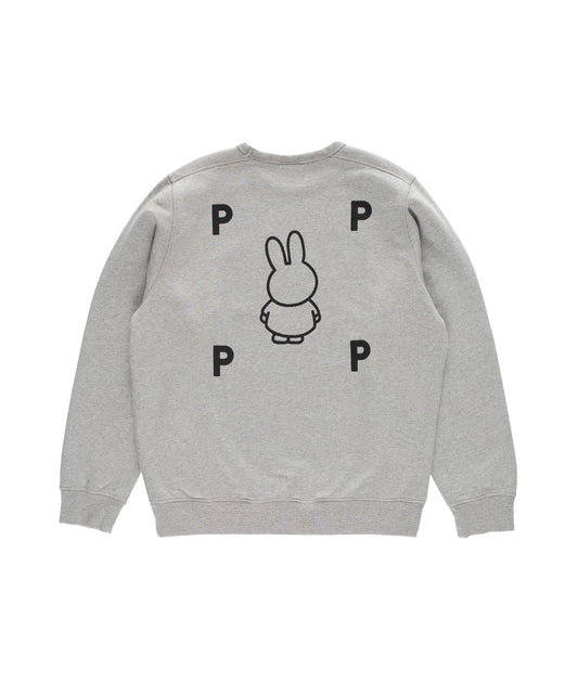 Pop Trading Company x Miffy FS BS Crewneck Sweat Heather Grey
