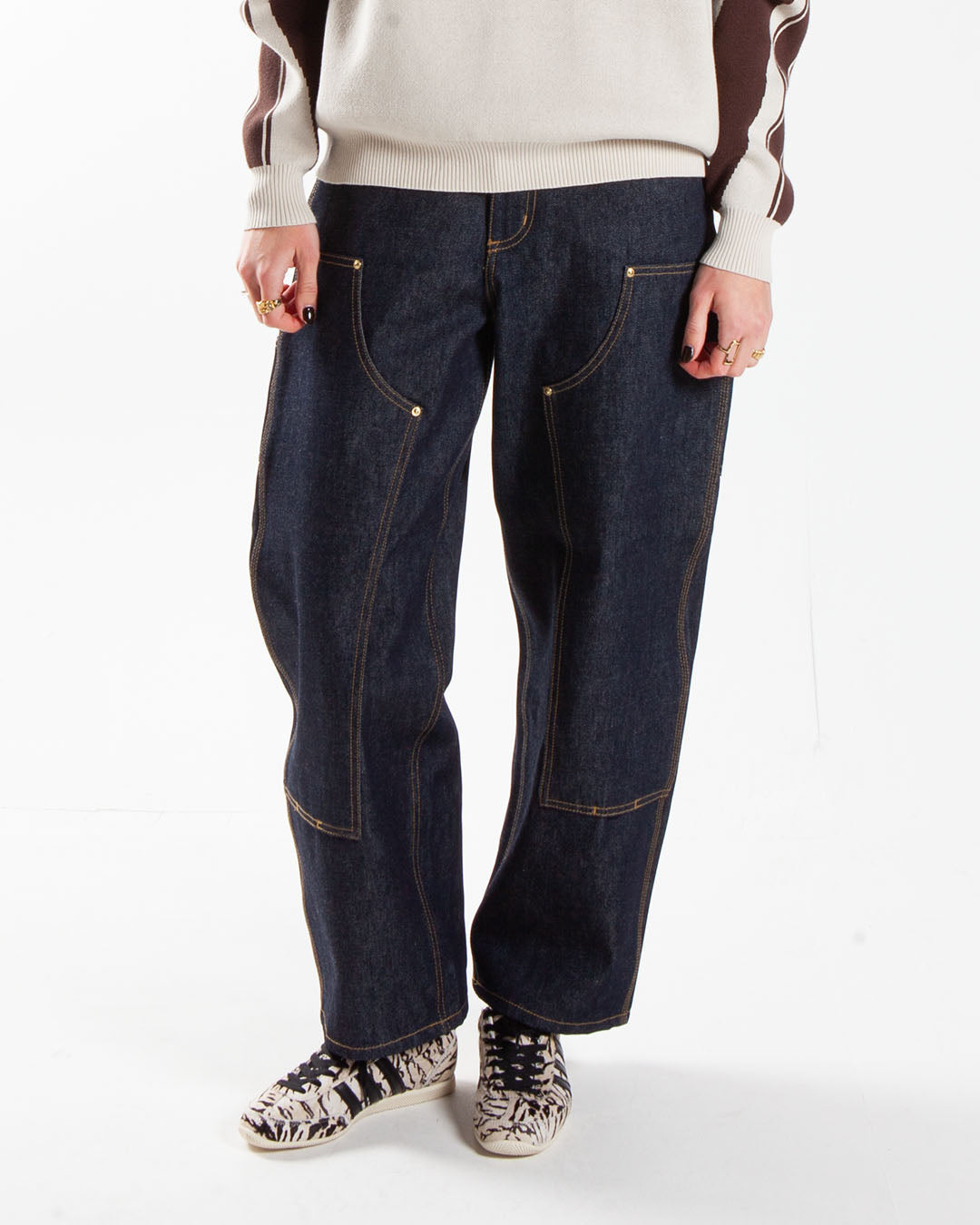 Carhartt WIP W' Brandon Double Knee Pant Blue Rigid Carhartt WIP W' Brandon Double Knee Pant Blue Rigid