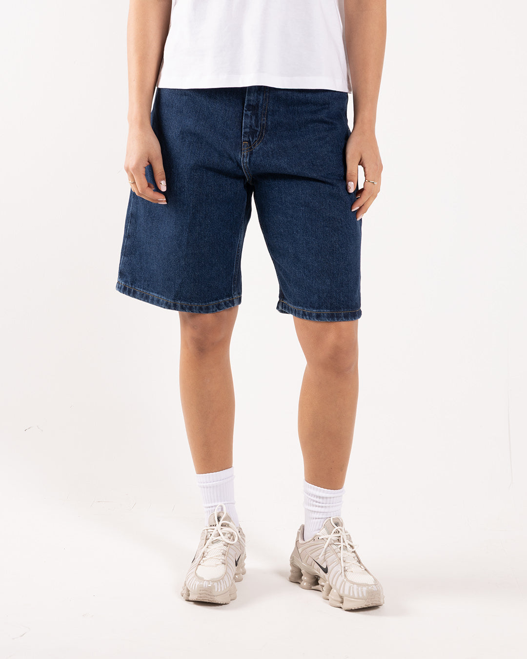 Carhartt WIP W' Brandon Short Blue Stone Washed Carhartt WIP W' Brandon Short Blue Stone Washed