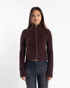 MM6 Maison Margiela Zip Up Cardigan Ciocolat