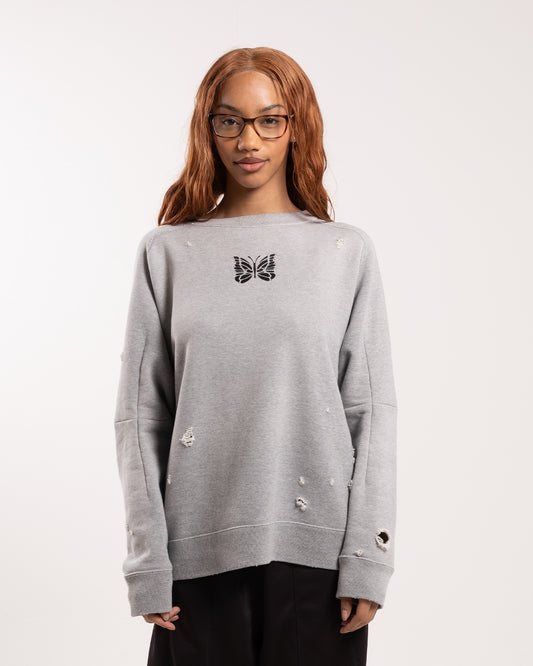Needles Deconstructed Sweatshirt Grey