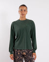 Carhartt WIP W' L/S Nelson T-Shirt Dark Scarab Garment Dyed