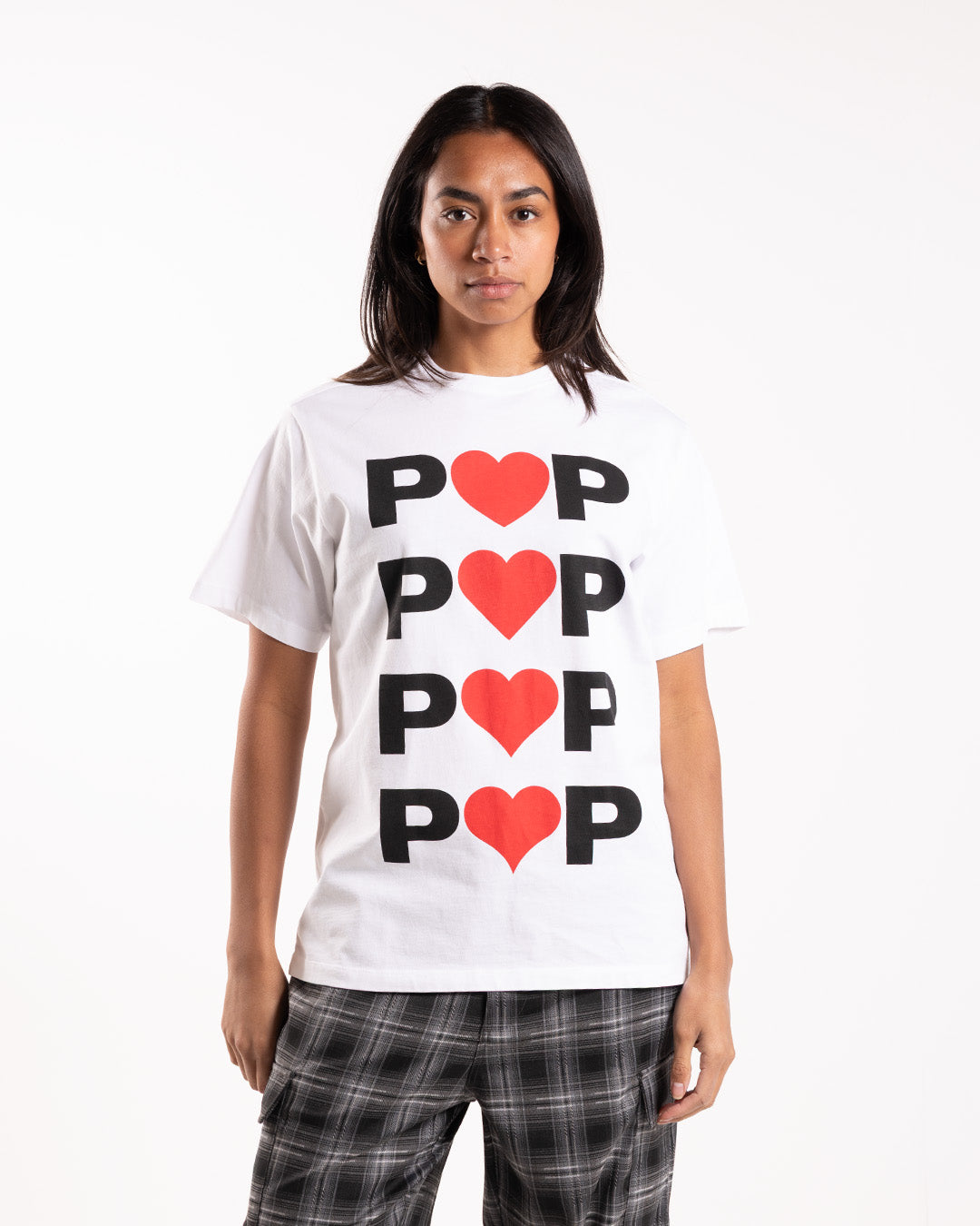 Pop Trading Company Hearts T-Shirt White Pop Trading Company Hearts T-Shirt White
