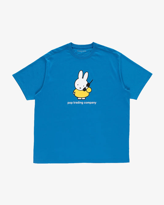 Pop Trading Company x Miffy Calling T-Shirt Blue