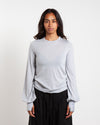 Y-3 Cnch Drape LS Tee Light Grey