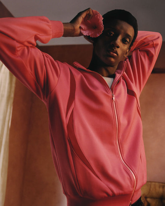 adidas x Wales Bonner Track Top Craft Pink, on model