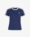 adidas 3 Stripes Tee Slim Indigo/White
