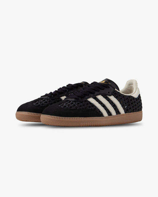 adidas, Samba OG, Woven shoe, black sneaker, women, front image