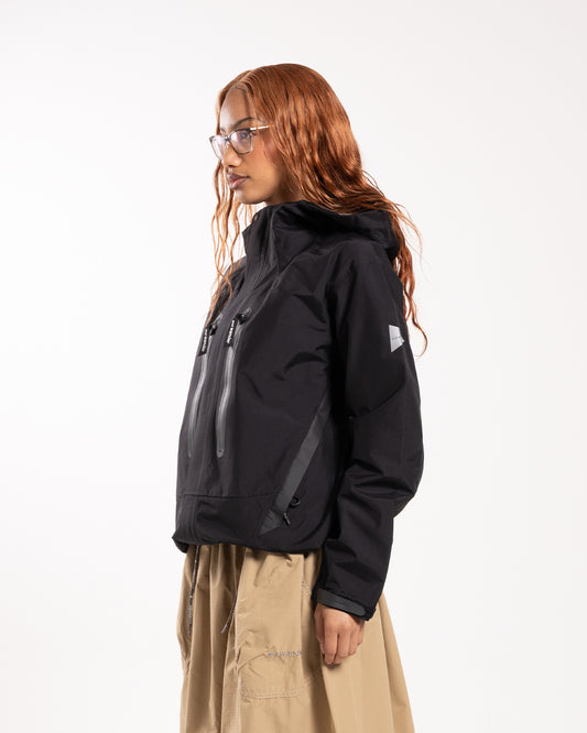 and wander 2.5L Hiker Rain Jacket Black