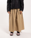 and wander CORDURA Cotton Rip Skirt Beige