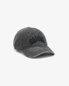 Ganni Embroidery Denim Cap Black Washed