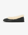 Ugg Zora Ballerina Leather Black