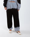 Nomarhythm Textile Hand Dye Twist Pants Gray/Black