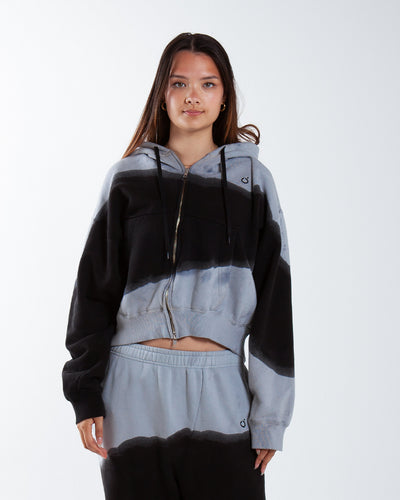 Nomarhythm Textile Hand Dye Twist Parka Gray/Black