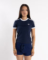 adidas 3 Stripes Tee Slim Indigo/White