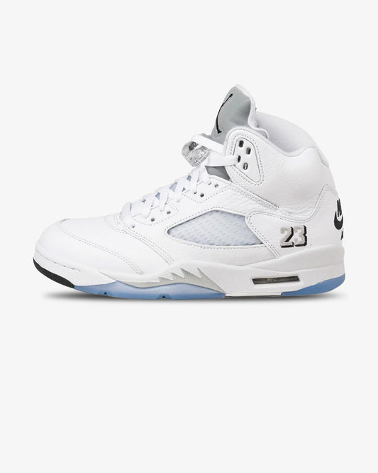 Air Jordan 5 Retro White/Black/Metallic Silver