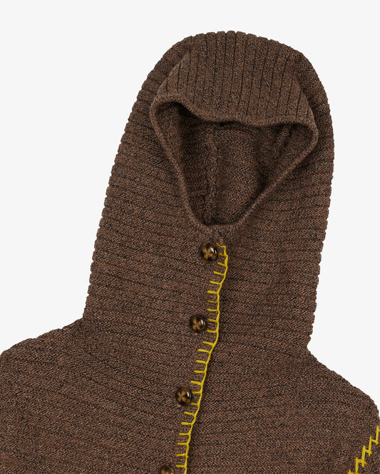Brain Dead Balaclava Cardigan Cocoa