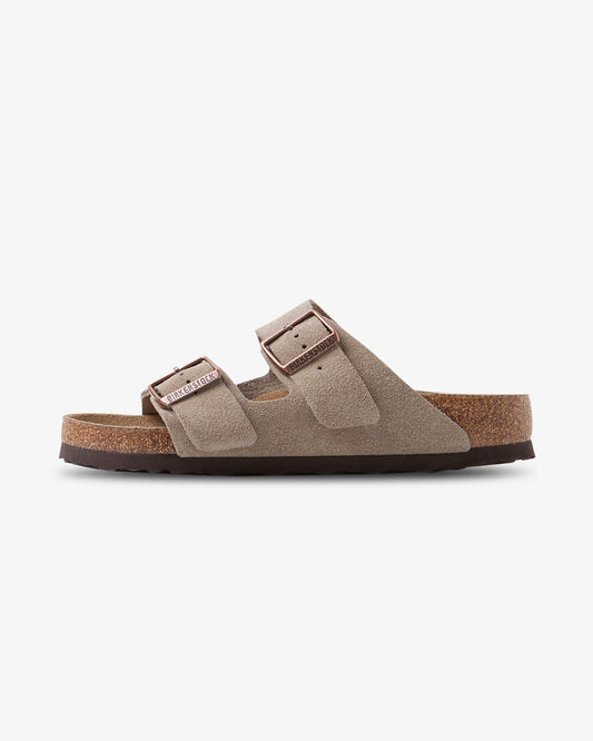 Birkenstock Arizona Suede Taupe SFB, side view