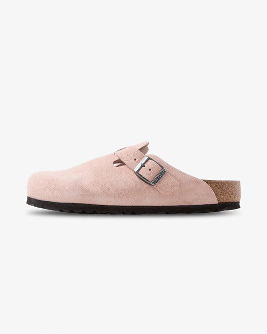 Birkenstock Boston, Pink Clay/Black, side view