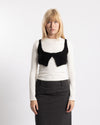 COOR Layered Bra Top Black
