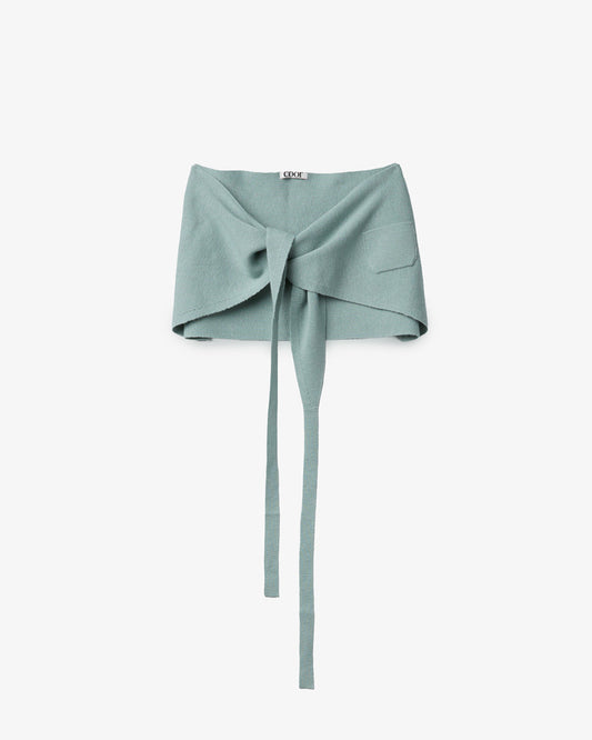 COOR Wool Layered Knit Dusty Mint
