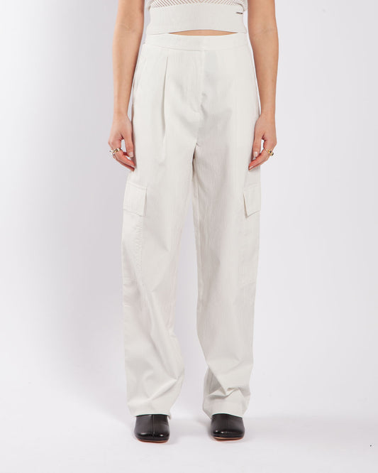Calvin Klein Relaxed Cargo Pants White