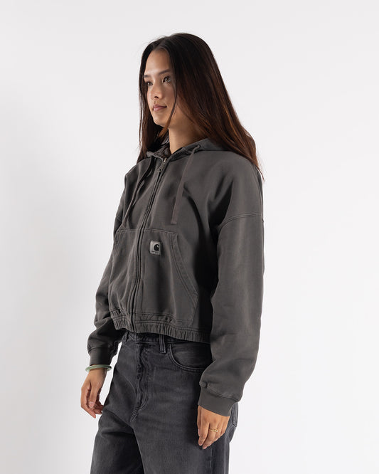 Carhartt WIP W' Hooded Hoggard Jacket Black Garment Dyed
