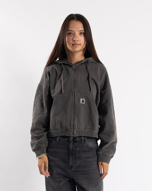 Carhartt WIP W' Hooded Hoggard Jacket Black Garment Dyed