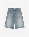 Carhartt WIP W' Nixon Double Knee Short Blue Destroy Wash/Splatter