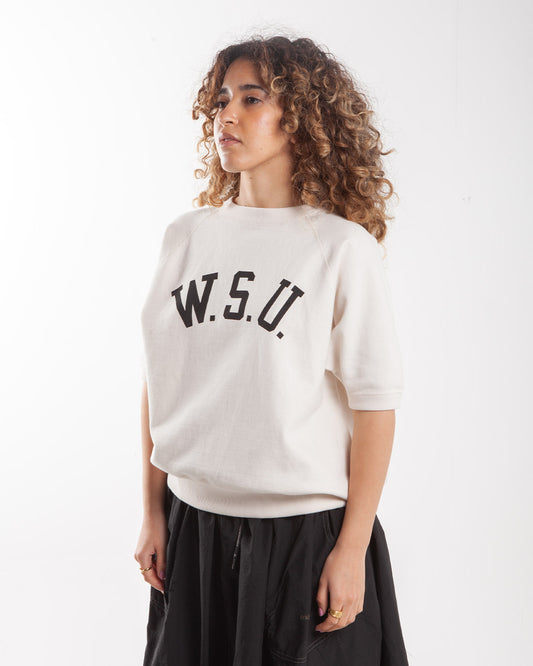 Champion Made in Japan Short Sleeve Sweat Off White
