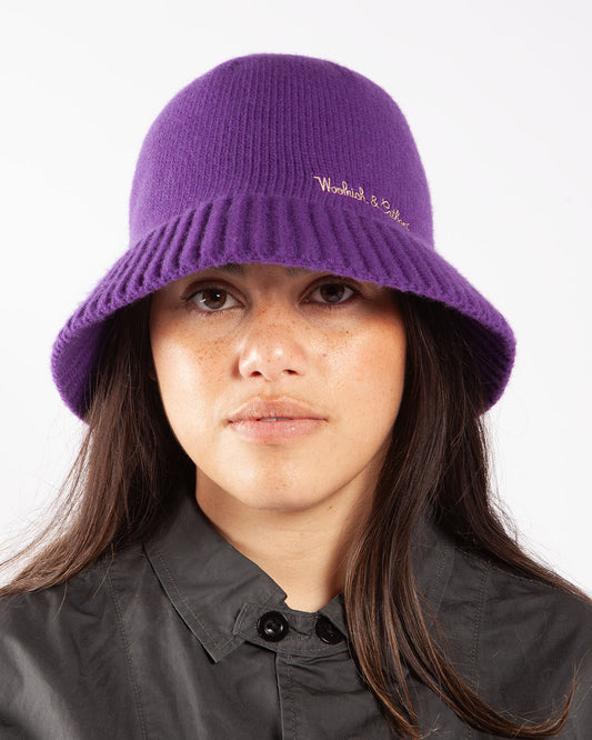 Daniëlle Cathari x Woolrich Knitted Bucket Hat Purple