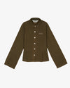 Brain Dead Denim Mesa School Shirt Mud