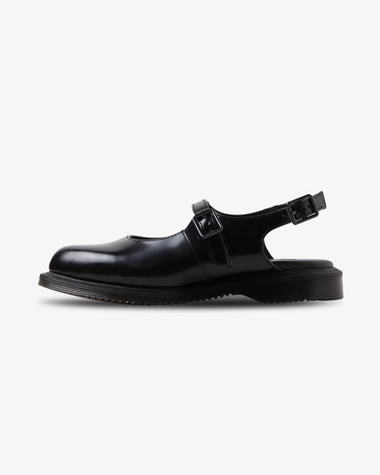 Dr. Martens Madaline Mary Jane Black Polished Smooth
