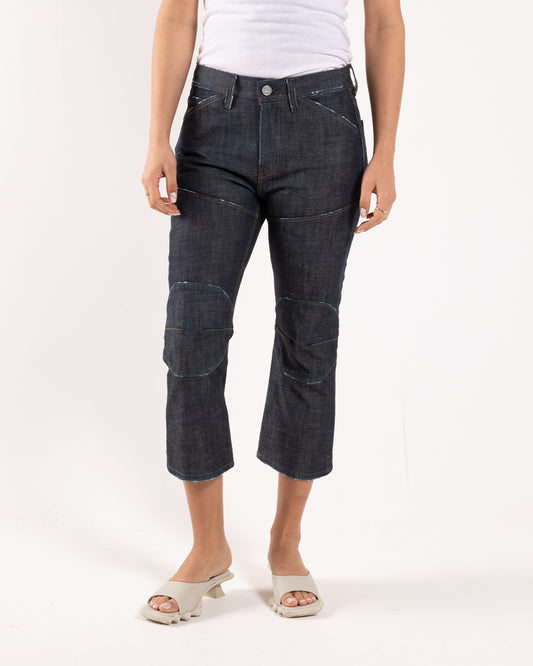 G-STAR 3D Biker Kick Cropped Slim Raw Scraped