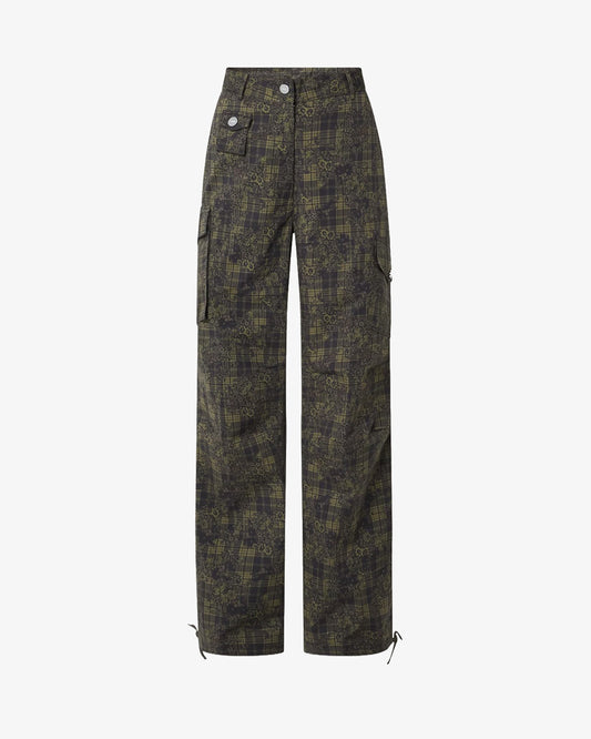Ganni Pocket Cargo Pants Gothic Olive
