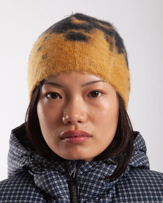 Gramicci Mohair Splatter Beanie Safron