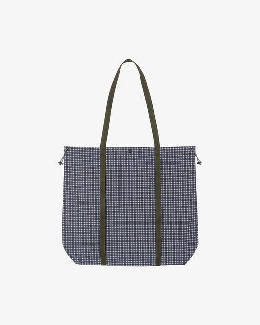 Gramicci Utility Tote Bag Navy Check