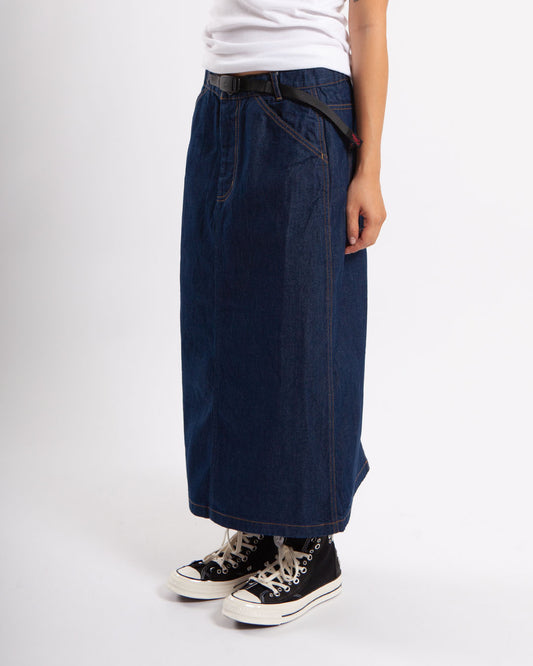 Gramicci Denim Carpenter Skirt Rinsed Indigo