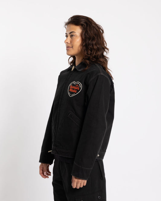 Human Made Zip-Up Work Jacket Black