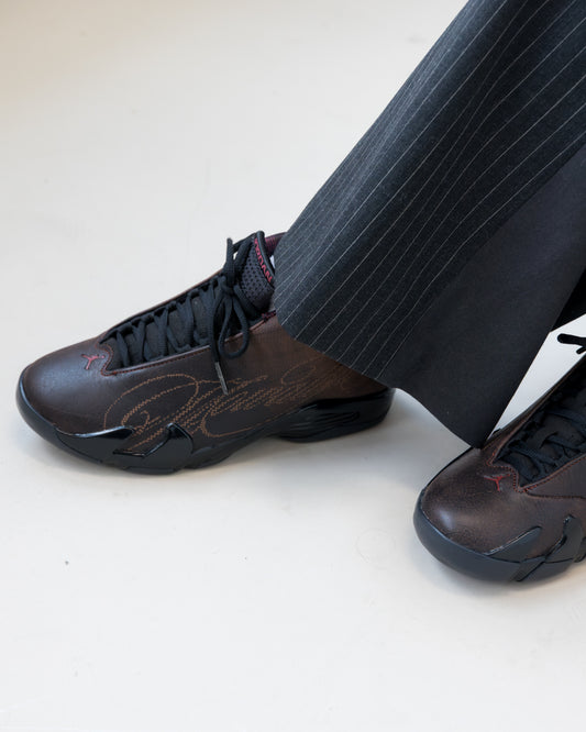 Air Jordan 14 Retro SP x Mowalola Black/Burnt Red