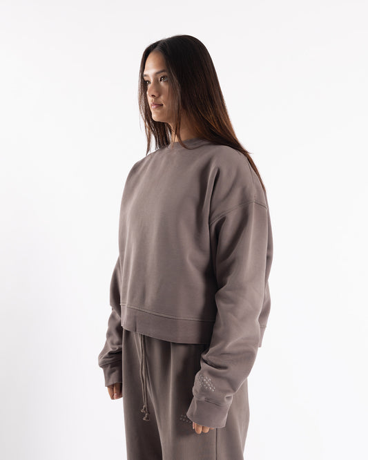 Jordan x IH Essentials Crop Sweater Cave Stone