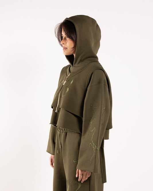 Jordan x Teyana Taylor Hoodie Rough Green