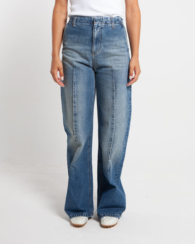 MM6 Maison Margiela Barrel Leg Jeans Blue