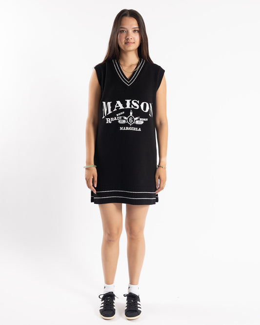 MM6 Maison Margiela Knitted Mini Dress Black