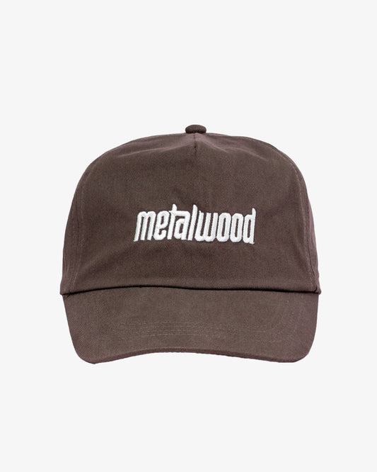Metalwood Studio Metal Logo 5-Panel Hat Brown