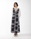 Nomarhythm Textile DYG Patchwork Slip Dress Black White
