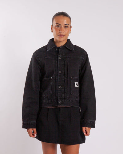Carhartt WIP W' Belmar Jacket Black Stone Washed