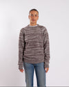 Pop Trading Company Knitted Melange Logo Crewneck Delicioso/Off White