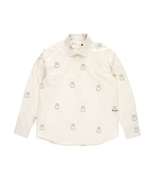 Pop Trading Company x Miffy Pattern Shirt Off White