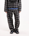 Pop Trading Company Checked Cargo Pants Charcoal